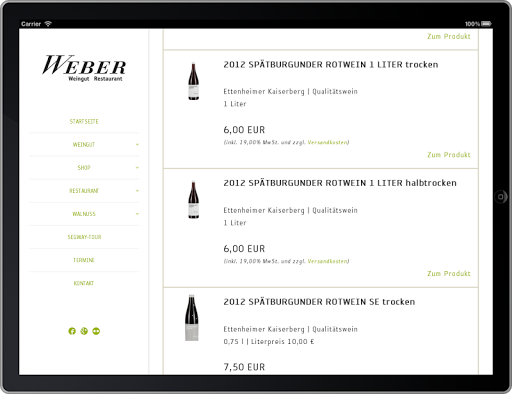 【免費生活App】Weingut und Restaurant Weber-APP點子