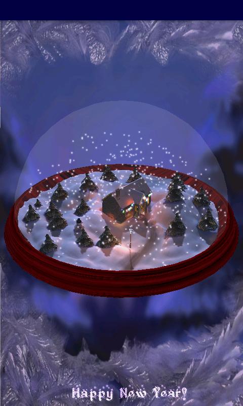 New Years 3D Snow Globe! Screen 2