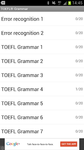 TOEFL® Grammar