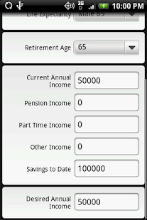 Retirement Calculator Screenshots 1