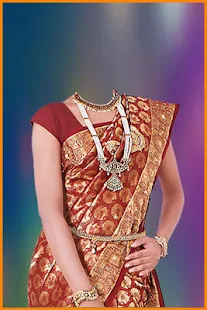 Woman Saree Photo Camera