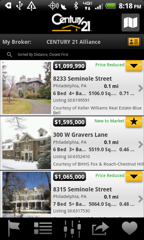 CENTURY 21 Real Estate Mobile Screen 2