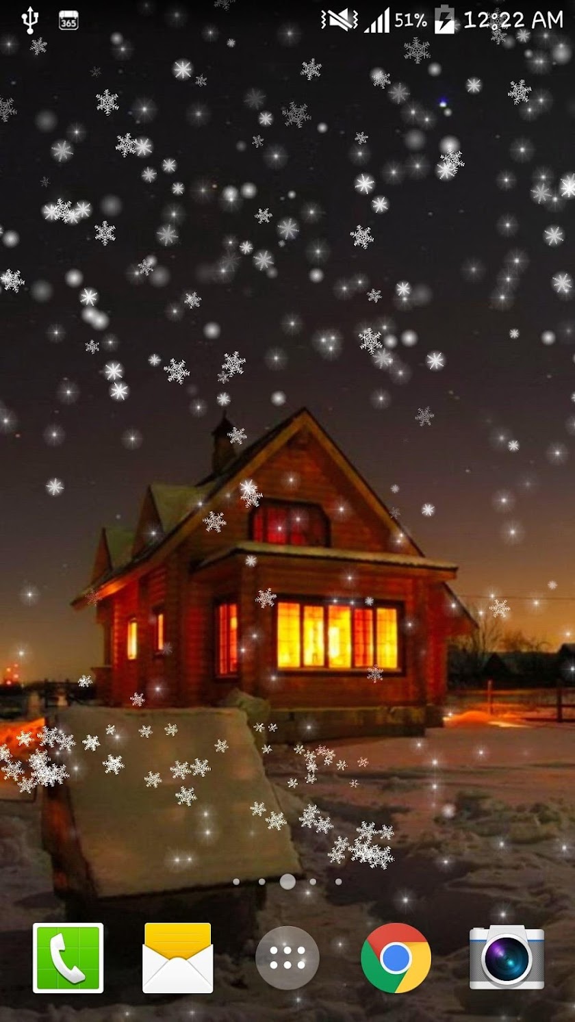 Snow Night City LWP (NO AD) Screen 3