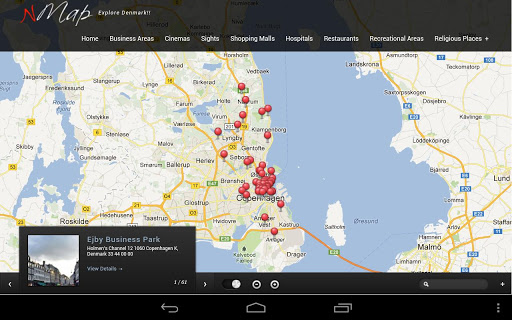 Denmark Guide Interactive Map