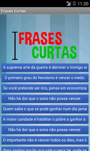 Frases Curtas