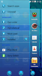 Bubbles Blue Xperien Theme poster 3