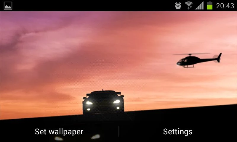 Racing Car LIVE Wallpaper - screenshot