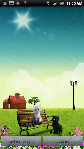 Two Cats Live Wallpaper