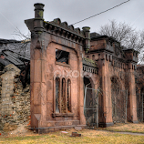 Gatehouse at Mount Moriah Cemetery by Mike Roth -  
