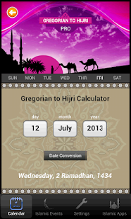 Islamic Calendar (Hijri) Pro Screen 3