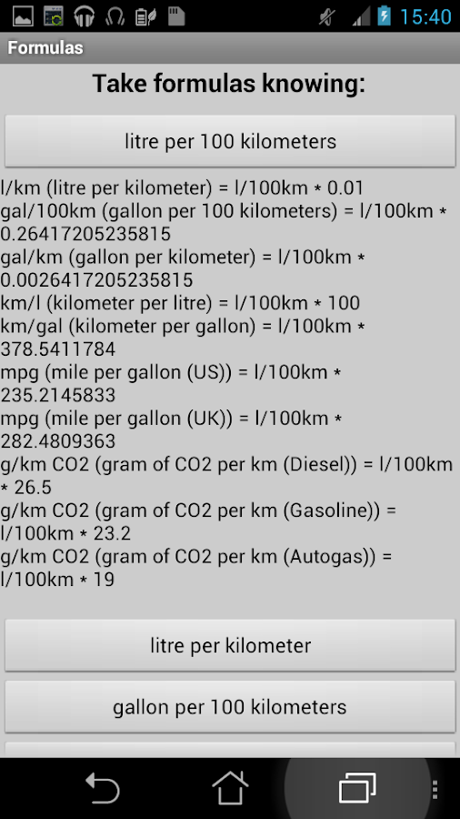 Convert Fuel Consumption - Unit Converter