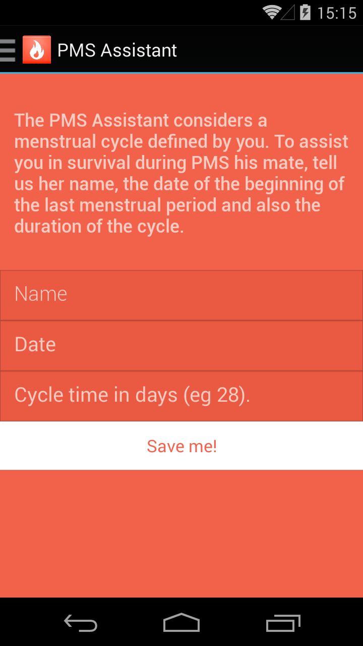 PMS Assistant Screen 1