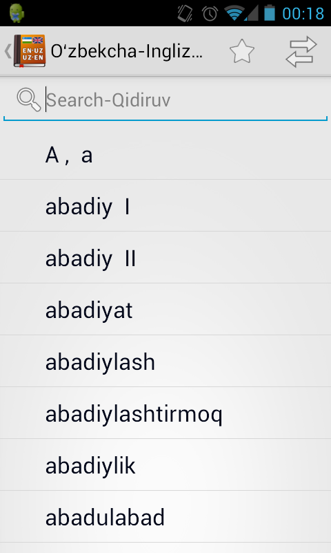 English-Uzbek Dictionary - Android Apps on Google Play