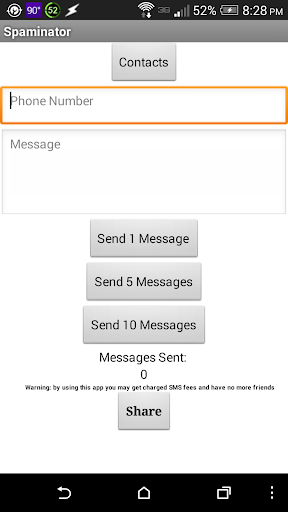 Spaminator: SMS Spam