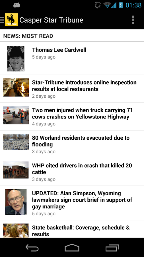 Casper Star Tribune Android Apps on Google Play