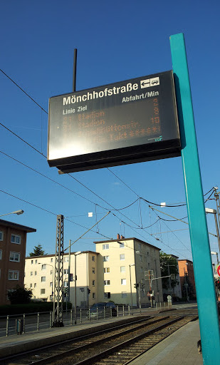 Straßenbahnhaltestelle Mönchhofstraße