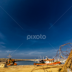 Tug Boats by Robert Namer - Transportation Boats