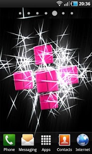 3D Sparkle Cubes Animation LWP Screenshots 2