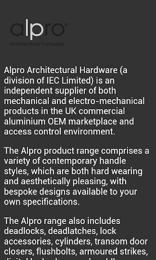 免費下載商業APP|Alpro Architectural Hardware app開箱文|APP開箱王