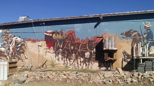 Westerners Mural At Wishing Well