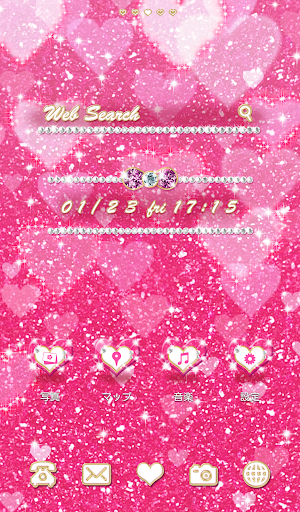 Cute wallpaper★Pink Glitter