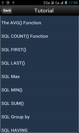 【免費書籍App】SQL Tutorial-APP點子