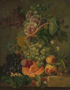 RIJKS: Albertus Jonas Brandt: Still Life with Flowers and Fruits 1817
