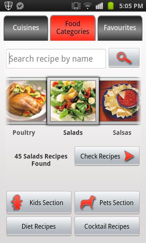 Android application Recipe Guru Pro screenshort