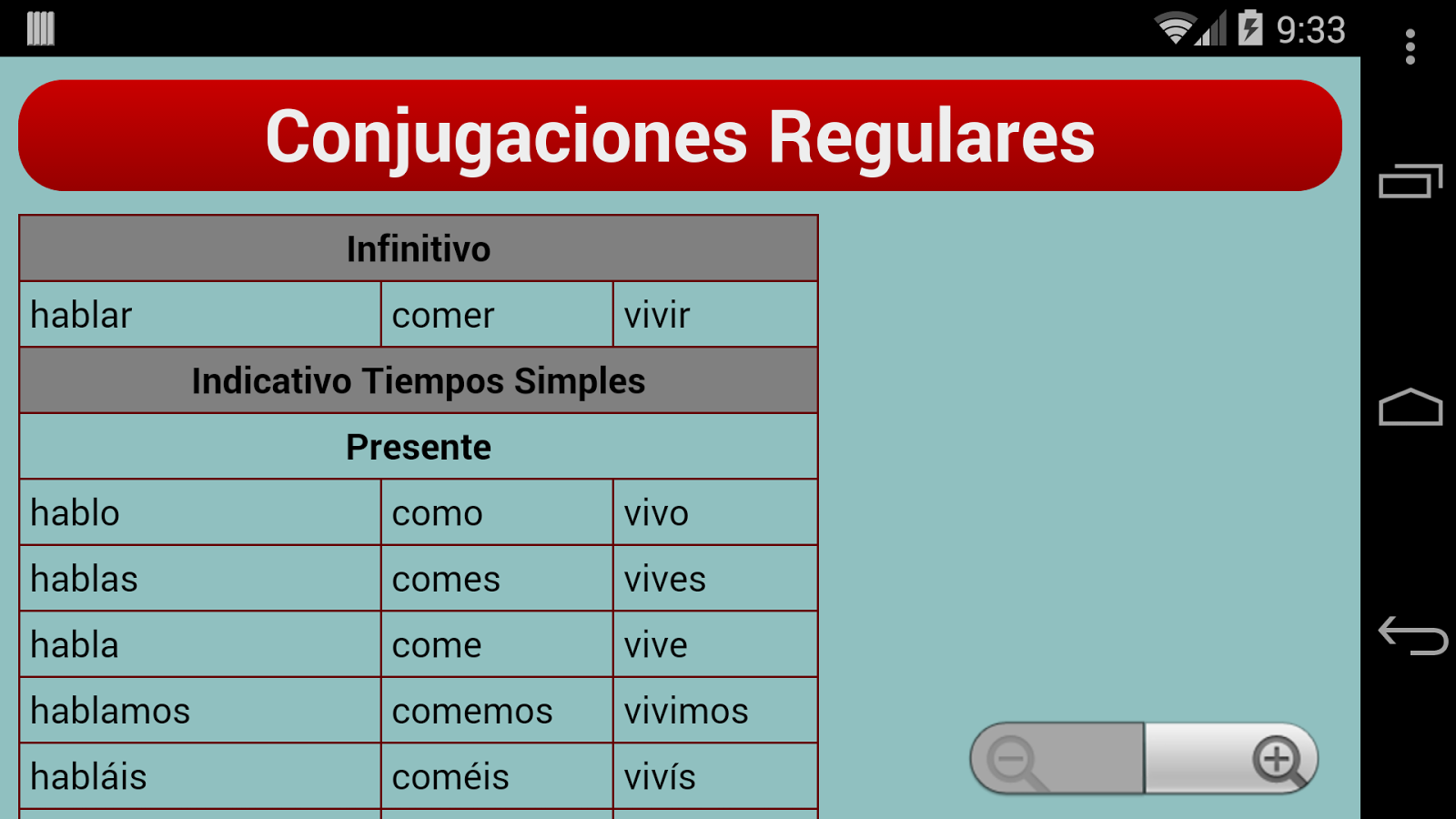 Spanish Verb Trainer Android Apps on Google Play