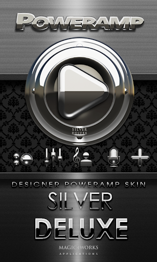 Poweramp skin Silver Deluxe