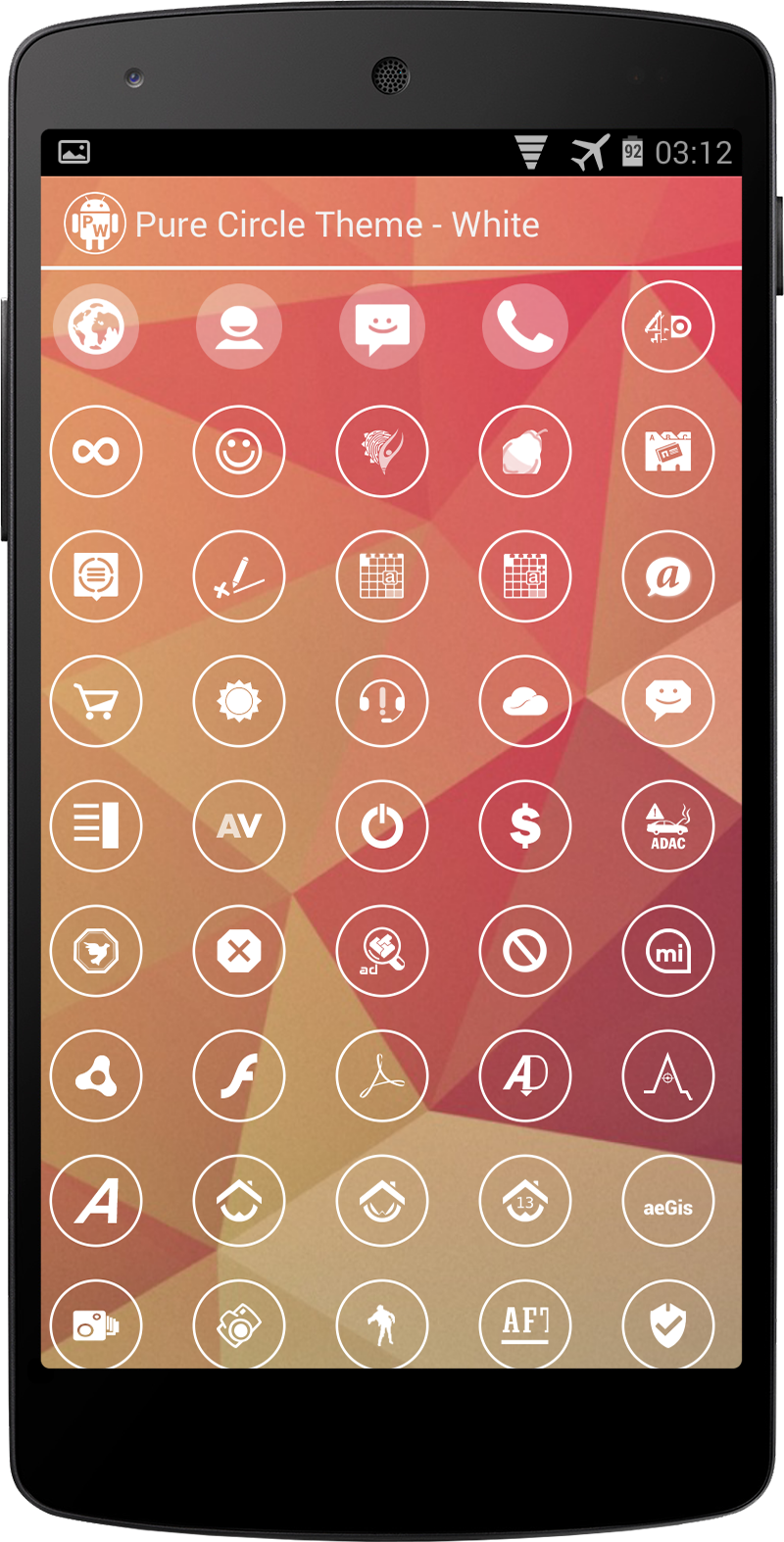 Apex/Nova - Pure White Circle Screen 3