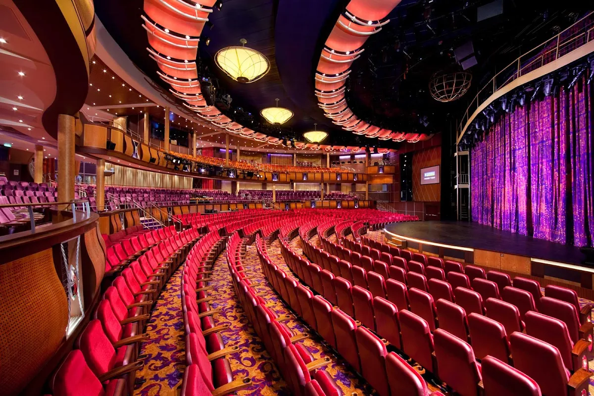 Allure-of-the-Seas-Amber-Theater - Watch Broadway-style shows and musicals such as "Chicago: The Musical" in Allure of the Seas's state-of-the-art Amber Theater.