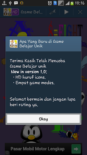 Game Belajar Unik