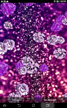 紫色のダイヤモンド ライブ壁紙 Androidアプリ Applion