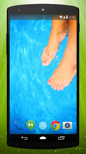 Wet Feet Live Wallpaper