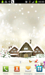 Snow flying Christmas Lwp Screenshots 4