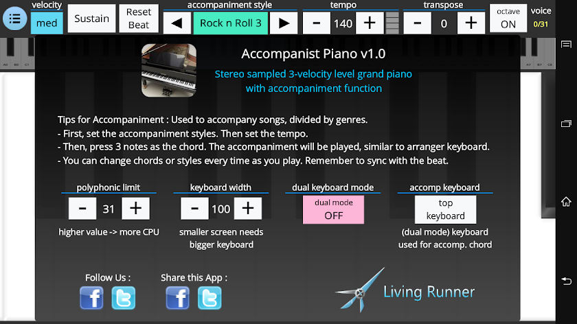 Accompanist Piano Screen 3