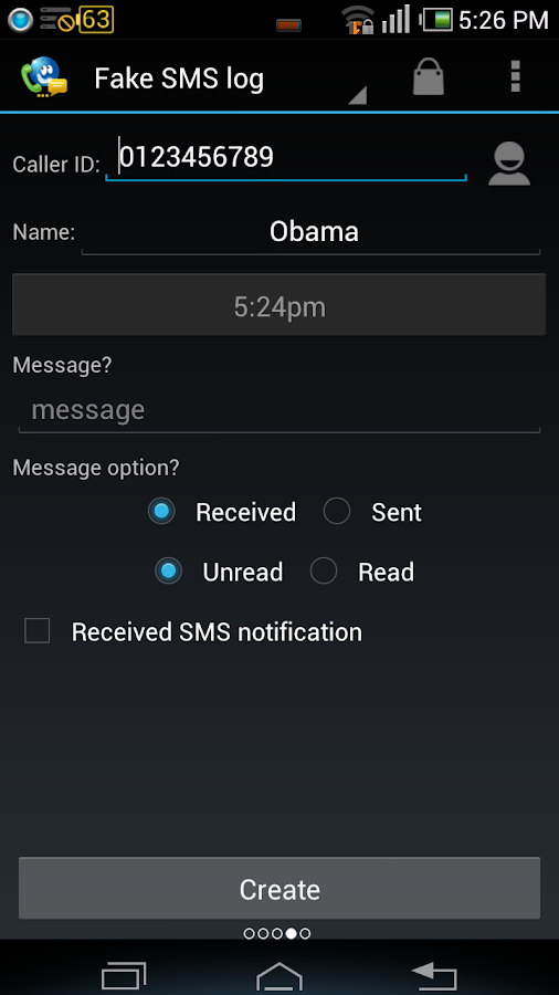 Fake Call & SMS & Call Logs - screenshot