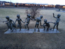 Statue of Children Playing