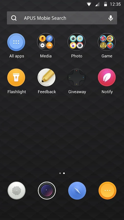 Pinko theme for APUS Launcher - screenshot