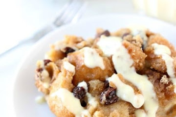 Bread Pudding with Vanilla Custard Sauce