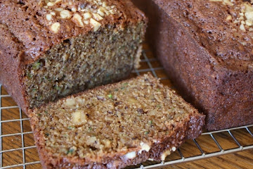 Zucchini Spice Bread with Walnuts and Olive Oil