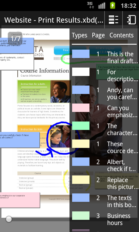 DocuWorks Viewer Light Biz Screen 3