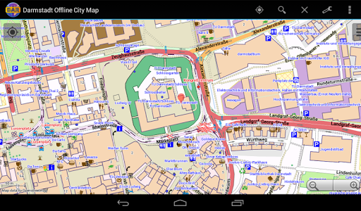 【免費旅遊App】Darmstadt Offline City Map-APP點子
