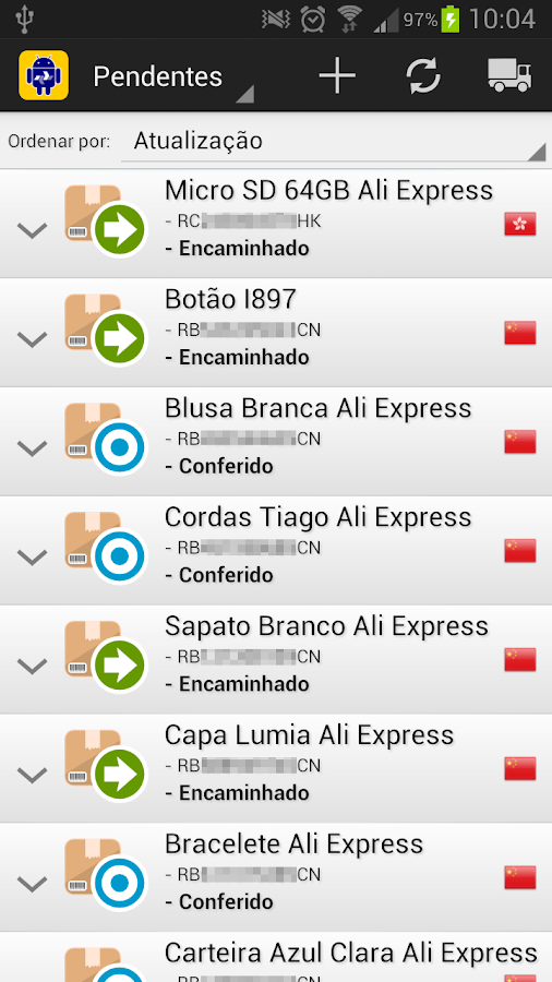 Rastreio Correios - screenshot