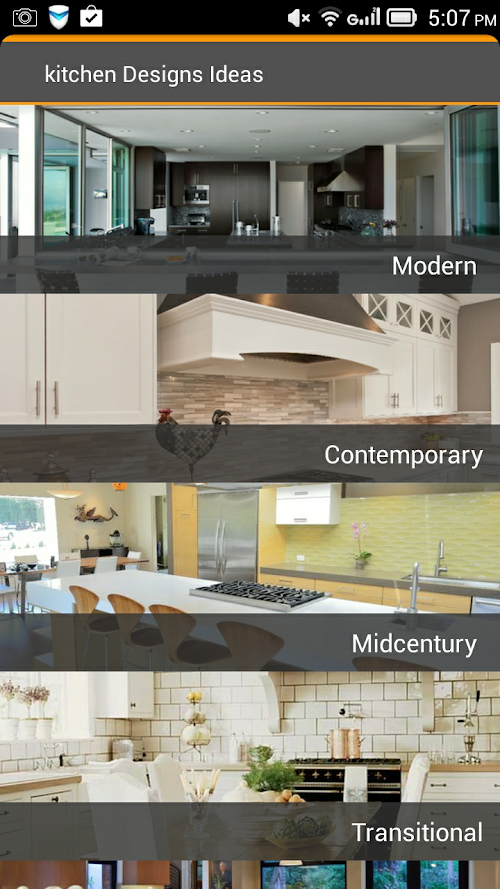Android application Kitchen Design Ideas screenshort