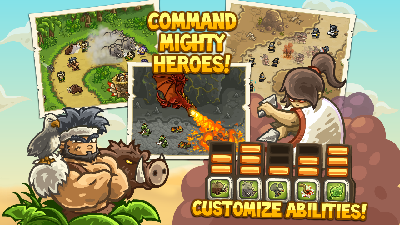 Kingdom Rush Frontiers 1.2.1 download free (Unlocked Heroes)