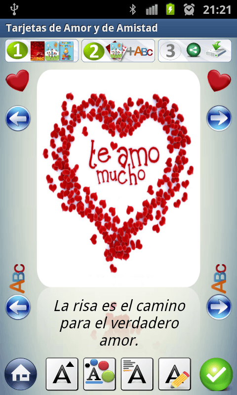  Tarjetas y cartas de amor: captura de pantalla 