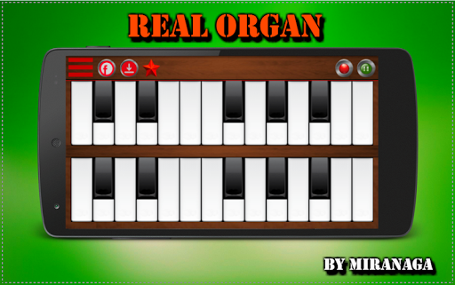 Real organ playing