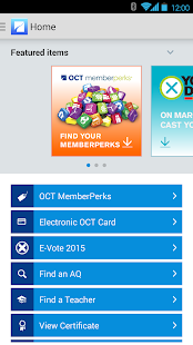 OCT Membership App Screenshots 1